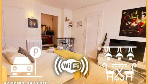 Charmant Studio proche centre avec balcon+parking - Foto 1