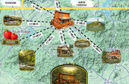 Cozy North GA Cabin 3BR3BA, Fire Pit & Game Rm - Foto 47