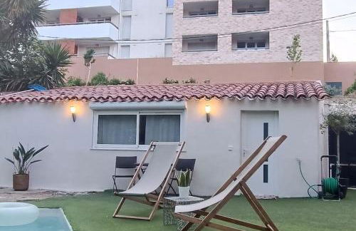 Studio-Valentine climatisée avec piscine chauffée & Spa 2 places - Foto 22