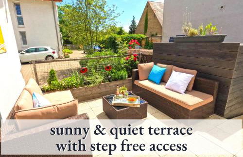 Parterre Lounge mit Terrasse -Nähe Karlsruhe & KIT - ohne Treppen -barrierefreie Dusche - Foto 15