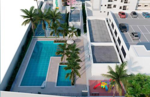 Apartamento completo em Ponta de Campina, 2 quartos, piscina, academia e Wi-Fi - Foto 8