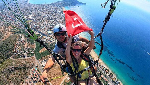 Parapendio in tandem ad Alanya con piloti con licenza professionale - Foto 4
