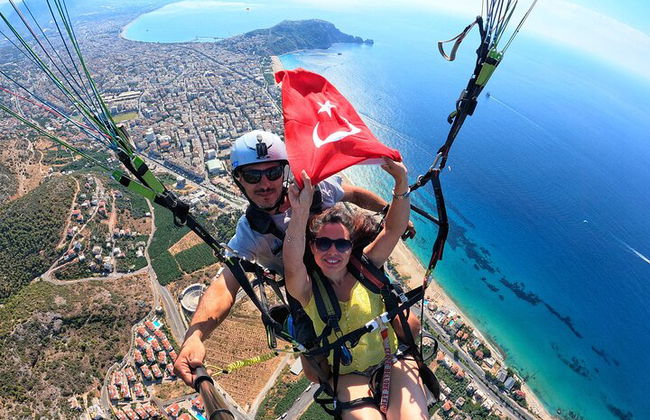 Parapendio in tandem ad Alanya con piloti con licenza professionale - Foto 4