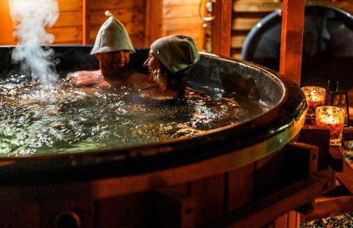 Domki Forest sauna jacuzzi balia Darłowo Darłówko Rusko - Foto 14
