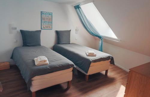 Barneville Plage appart cosy avec terrasse 150m de la mer - Foto 11