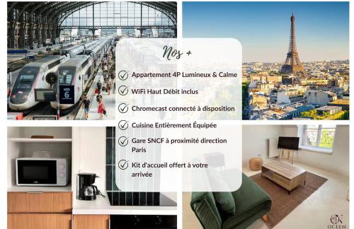 Cocoon d'Argenteuil - city center, close to Paris & SNCF train station - Foto 5