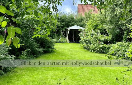 Lodge of Africa - einzigartige Themenzimmer, eingezäunten Garten, Sauna, Whirlpool & Kamin, Hunde willkommen, Gasgrill, voll ausgestattete Küche, großer Essbereich, Hamburg & Stade in der Nähe - Photo 43