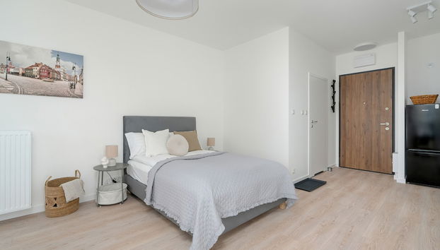 Minimalist Studios in Poznań by Renters - Foto 3, Habitación