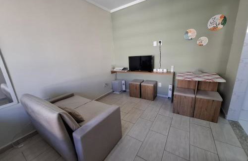 Studio Frente ao Mar Gonzaga - Foto 7