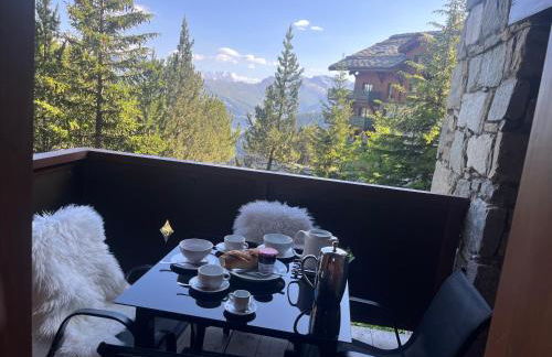 Arc 1950 Ski in Ski out and Spa- Newly refurbished 153 Sources De Marie- 2 bedroom , 2 bathroom-Sleeps 4-6, Mont Blanc view from every window, Free WiFi - Foto 15
