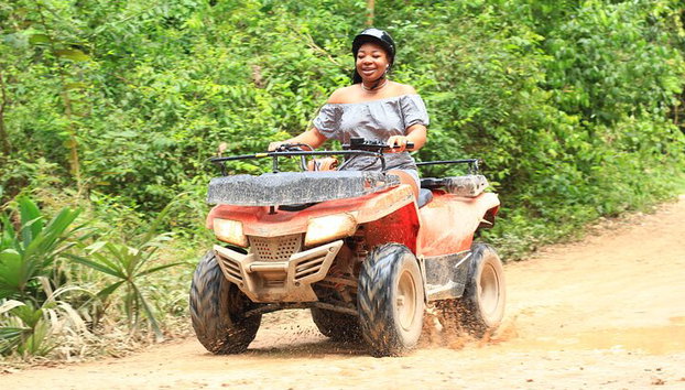 Tour de adrenalina Tulum Atv con tirolinas y aventura en Cenote - Foto 5