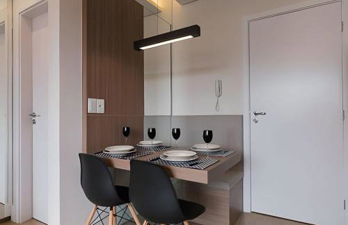 Studio prox shopping Curitiba Wifi, TV a Cabo e ar by UROOMS - Foto 12